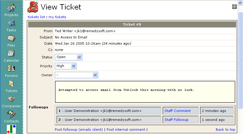 Trouble Ticket System